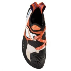 La Sportiva Solution Womens Climbing Shoe - White/Lily Orange -Climbing Wear Store 20h 000203 solutionwomens whitelilyorange 4 2 153056