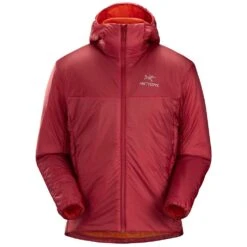 ArcTeryx Nuclei FL Mens Insulated Hooded Jacket -Climbing Wear Store Arcteryx Nuclei FL Mens Jacket Bordeux 03