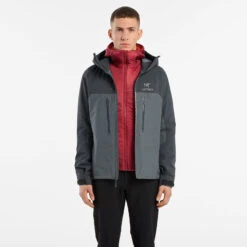ArcTeryx Nuclei FL Mens Insulated Hooded Jacket -Climbing Wear Store Arcteryx Nuclei FL Mens Jacket Bordeux 06