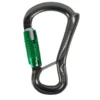 DMM Ceros Captive Bar Lock Safe Industrial Carabiner - Titanium/Green -Climbing Wear Store DMM Ceros Captive Bar Lock Safe Climbing Carabiner BLT Green 690493