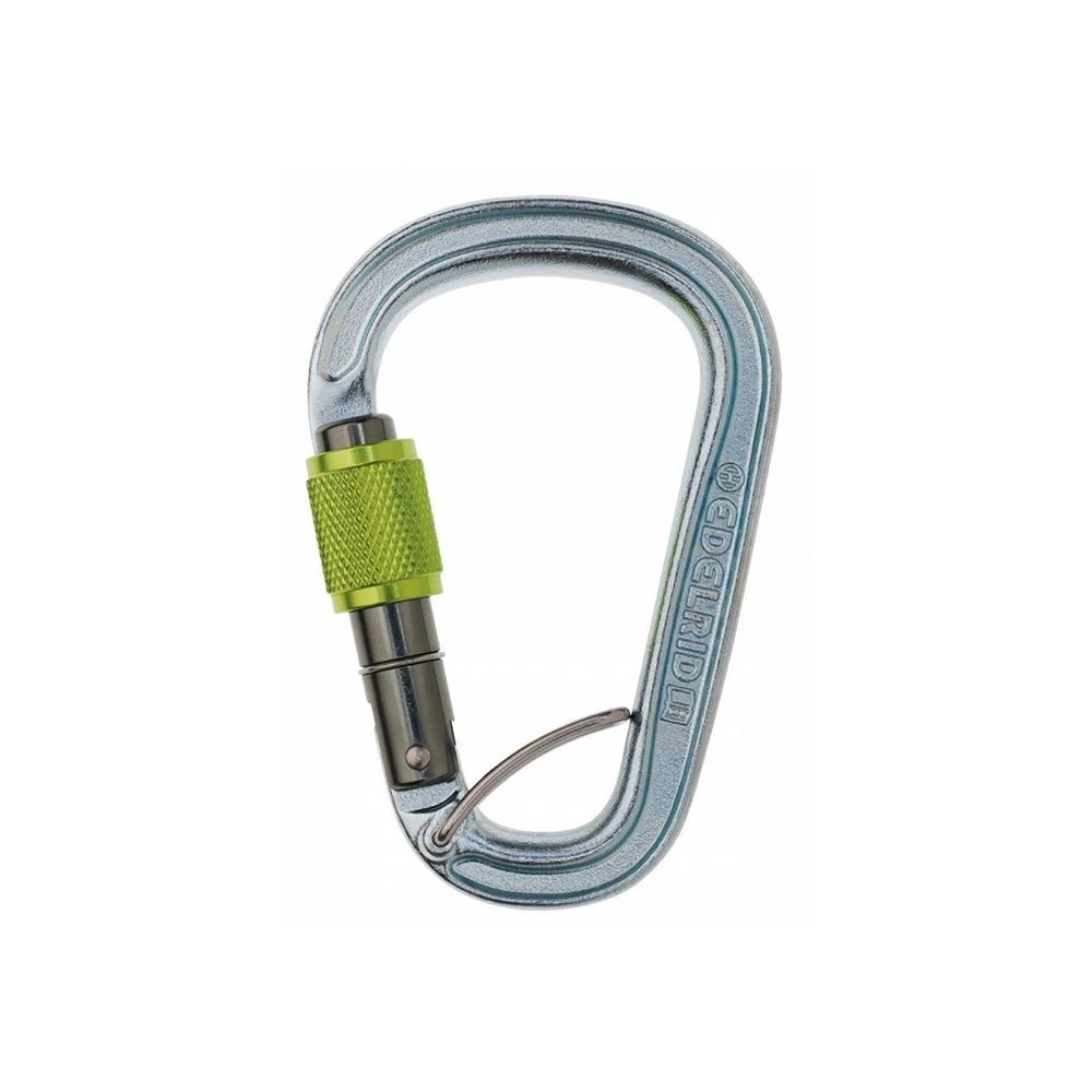 Edelrid HMS Bruce Steel Fixed Gate Climbing Carabiner 3 Edelrid HMS Bruce Steel Fixed Gate Climbing Carabiner