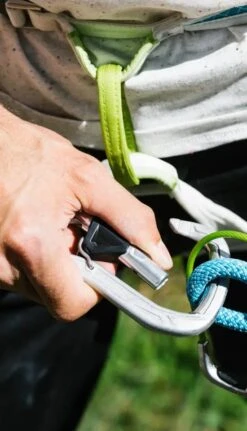 Edelrid HMS Bulletproof Belay Fixed Gate Carabiner -Climbing Wear Store Edelrid HMSBulletproofBelayFGCarabiner Eco 04 564430