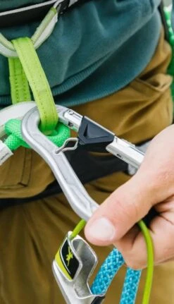 Edelrid HMS Bulletproof Belay Fixed Gate Carabiner -Climbing Wear Store Edelrid HMSBulletproofBelayFGCarabiner Eco 05 671100