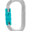 Edelrid Oval Power 2500 II Triple Lock Climbing Carabiner -Climbing Wear Store Edelrid OvalPower2500IITripleLockCarabiner Silver 359658