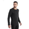 Icebreaker 200 Oasis Long Sleeve Crewe Mens Thermal Top 2 Icebreaker 200 Oasis Long Sleeve Crewe Mens Thermal Top -Climbing Wear Store Icebreaker 200 Oasis LS Thermal Top Black 01