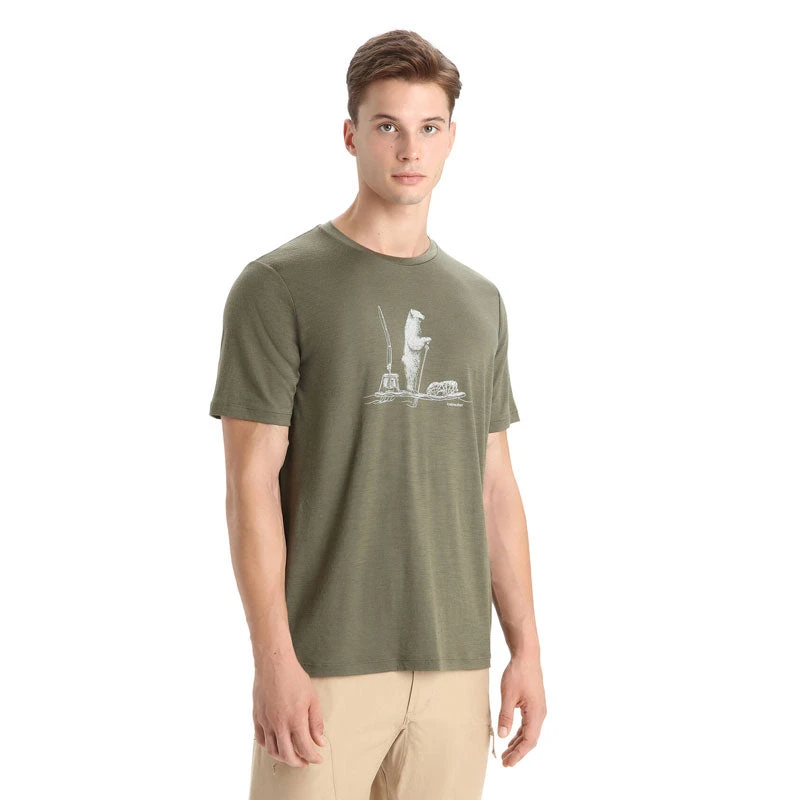 Icebreaker Tech Lite II Short Sleeve Mens T-Shirt - Polar Paddle 3 Icebreaker Tech Lite II Short Sleeve Mens T-Shirt - Polar Paddle