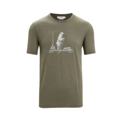 Icebreaker Tech Lite II Short Sleeve Mens T-Shirt - Polar Paddle 10 Icebreaker Tech Lite II Short Sleeve Mens T-Shirt - Polar Paddle -Climbing Wear Store Icebreaker Tech Lite II SS Mens T Shirt Polar Paddle Loden 04