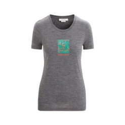 Icebreaker Tech Lite II Short Sleeve Womens T-Shirt - Wildflower Bloom 15 Icebreaker Tech Lite II Short Sleeve Womens T-Shirt - Wildflower Bloom -Climbing Wear Store Icebreaker Tech Lite II SS Tee Wildflower Bloom Gritstone Heather 01