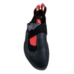 La Sportiva Theory Womens Climbing Shoe - Black/Hibiscus -Climbing Wear Store La Sportiva Theory Womens Climbing Shoe BlackHibiscus Front 518208