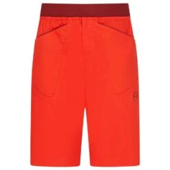 La Sportiva Flatanger Mens Shorts -Climbing Wear Store La Sportiva Flatanger Mens Shorts Poppy Chilli