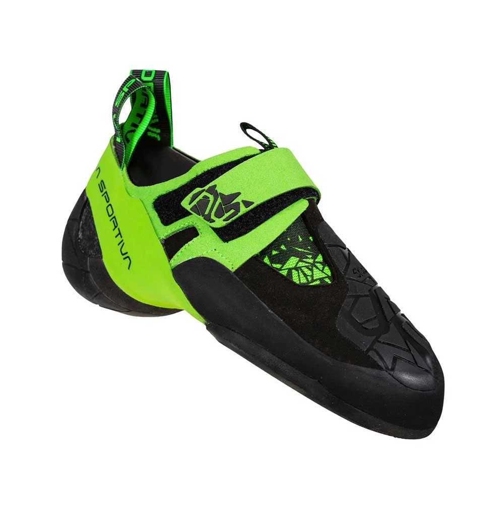La Sportiva Skwama Mens Vegan Climbing Shoe - Black/Flash Green 6 La Sportiva Skwama Mens Vegan Climbing Shoe - Black/Flash Green - Image 4