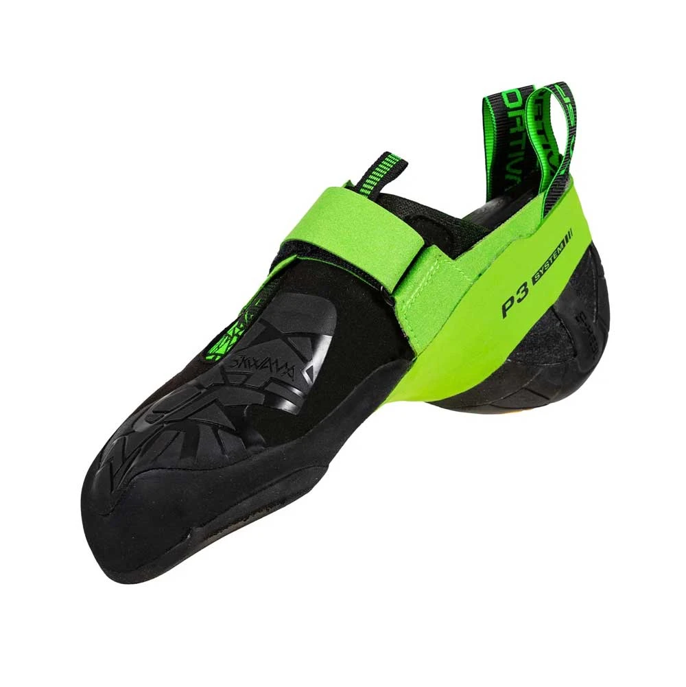La Sportiva Skwama Mens Vegan Climbing Shoe - Black/Flash Green 5 La Sportiva Skwama Mens Vegan Climbing Shoe - Black/Flash Green - Image 3