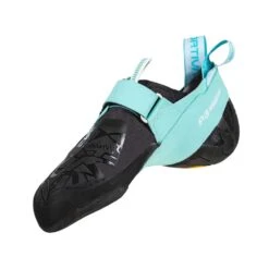 La Sportiva Skwama Womens Vegan Climbing Shoe - Carbon/Turquoise -Climbing Wear Store La Sportiva Skwama Womens Vegan Climbing Shoe Carbon Turquoise 04