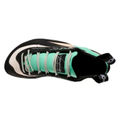 La Sportiva Miura Womens Climbing Shoe - White/Jade Green 8 La Sportiva Miura Womens Climbing Shoe - White/Jade Green -Climbing Wear Store LaSportivaMiuraWomensClimbingShoe WhiteJadeGreen3 01 127429