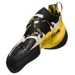 La Sportiva Solution Mens Climbing Shoe - White/Yellow -Climbing Wear Store LaSportivaSolutionMensClimbingShoe WhiteYellow 3 402203