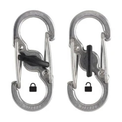 NiteIze S-Biner Stainless Steel Microlock Accessory Carabiner - 2 Pack