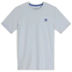 Outdoor Research ActiveIce Spectrum Sun Mens Short Sleeve T-Shirt -Climbing Wear Store Outdoor Research ActiveIce Spectrum Sun T Shirt Titanium 04