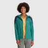 Outdoor Research Ferrosi Womens Hooded Jacket -Climbing Wear Store Outdoor Research Ferrosi Womens Hoodie Tropical Naval Blue 02