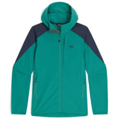 Outdoor Research Ferrosi Womens Hooded Jacket -Climbing Wear Store Outdoor Research Ferrosi Womens Hoodie Tropical Naval Blue 06