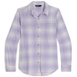 Outdoor Research Astroman Womens Long Sleeve Sun Shirt 15 Outdoor Research Astroman Womens Long Sleeve Sun Shirt -Climbing Wear Store Outdoor Research w Astroman LS Sun Shirt Lavender Plaid 01