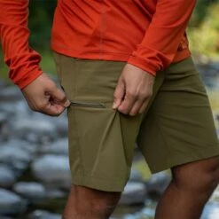 Outdoor Research Ferrosi Mens Shorts - 10 Inseam -Climbing Wear Store OutdoorResearch FerrosiShorts 10Inseam Loden 02 216871