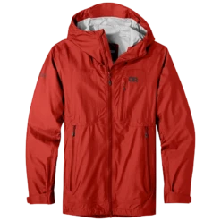 Outdoor Research Helium AscentShell Mens Waterproof Hooded Jacket -Climbing Wear Store OutdoorResearch HeliumAscentShellMensJacket Cranberry