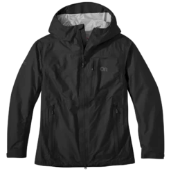 Outdoor Research Helium AscentShell Womens Waterproof Hooded Jacket -Climbing Wear Store OutdoorResearch WomensHeliumAscentShellJacket Black 01