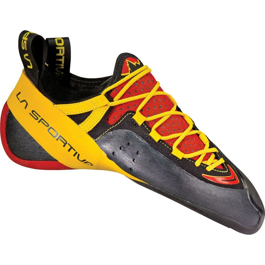 La Sportiva Genius Mens Climbing Shoe - Red/Yellow 3 La Sportiva Genius Mens Climbing Shoe - Red/Yellow