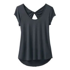 PrAna Willow Womens Short Sleeve Top 13 PrAna Willow Womens Short Sleeve Top -Climbing Wear Store Prana Willow Top Coal Top 276432