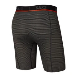 SAXX Kinetic HD Light-Compression Mesh Long Leg Brief -Climbing Wear Store SAXX Kinetic HD Long Leg Grey Stripe 02