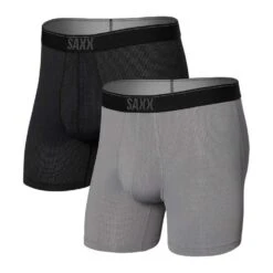 SAXX Quest Quick Dry Mesh Boxer Fly Brief - 2 Pack