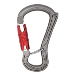 DMM Ceros Kwiklock Climbing Carabiner - Titanium/Red